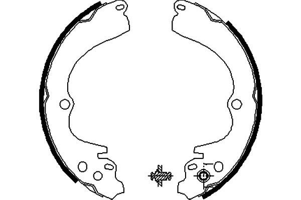 KAVO PARTS stabdžių trinkelių komplektas BS-8405